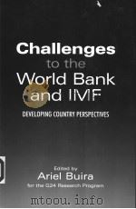 Ariel Buira Challenges to the World Bank and IMF PDF电子版封面 1843311410