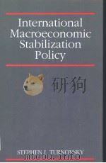 International Macroeconomic Stabilization Policy PDF电子版封面 0631173358