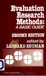 Evaluation Research Methods PDF电子版封面 0803923368