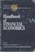 Handbook of FINANCLAL ECONOMICS PDF电子版封面 0444852247