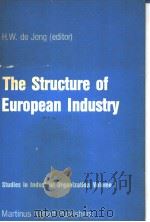 The Structure of European Industry PDF电子版封面