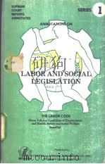 LABOR AND SOCIAL LEGISLATION 1 PDF电子版封面