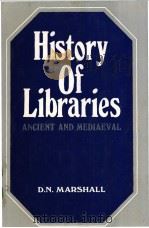 History of Libraries PDF电子版封面