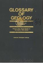 GLOSSARY OF GEOLOGY PDF电子版封面