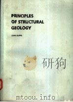 PRINCIPLES OF STRUCTURAL GEOLOGY PDF电子版封面