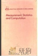 Measurement,Statistics and Computation PDF电子版封面
