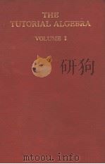 THE TUTORIAL ALGEBRA VOLUME 1     PDF电子版封面     