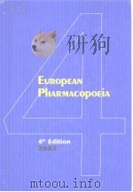 EUROPEAN PHARMACOPOEIA Fourth Edition PDF电子版封面 9287145873