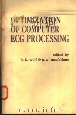 OPTIMIZATION OF COMPUTER ECG PROCESSING PDF电子版封面