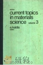 Current topics in materials science volume 3 PDF电子版封面