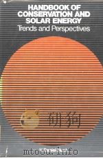 HANDBOOK OF CONSERVATION AND SOLAR ENERGY PDF电子版封面 0442200560