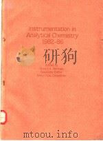 Instrumentation in Analytical Chemistry 1982-86（ PDF版）