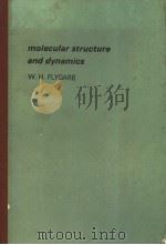 molecular structure and dynamics PDF电子版封面