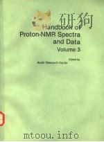 Handbook of Proton-NMR Spectra and Data Volume 3 PDF电子版封面