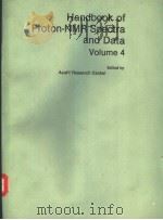 Handbook of Proton-NMR Spectra and Data Volume 4 PDF电子版封面