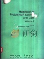 Handbook of Proton-NMR Spectra and Data Volume 7 PDF电子版封面