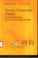 Density Functional Theory PDF电子版封面 7506215595