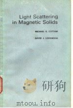 Lignt Scattering in Magnetic Solids PDF电子版封面