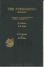 THE PYRIMIDINES Supplement Ⅱ     PDF电子版封面     