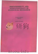 IRREVERSIBILITUY AND NONPOTENTIALITY IN STATISTICAL MECHANICS PDF电子版封面