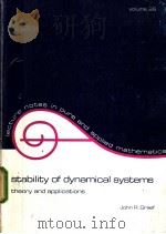 Stability of Dynamical systems PDF电子版封面