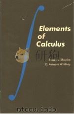 Elements of Calculus PDF电子版封面