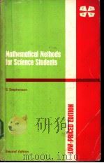 Mathematical Methods for Science Students     PDF电子版封面     