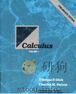Calculus VOLUME 1 PDF电子版封面 0534933319