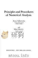 Principles and Procedures of Numerical Analysis PDF电子版封面