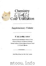 Chemistry of Coal Utilization PDF电子版封面