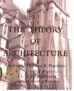 THE THEORY OF ARCHITECTURE PDF电子版封面 0442013442