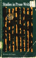 Studies in Prose Writing PDF电子版封面
