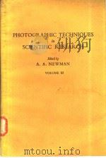 PHOTOGRAPHIC TECHNIQUES IN SCIENTIFIC RESEARCH PDF电子版封面