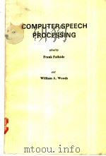 COMPUTER SPEECH PROCESSING（ PDF版）