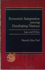 ECONOMIC INTEGRATION AMONG DEVELOPING NATIONS:LAW AND POLICY PDF电子版封面 0030059739