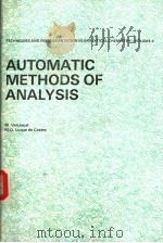 AUTOMATIC METHODS OF ANALYSIS PDF电子版封面 0444430059 M.Valcarcel M.D.Luque de Cast