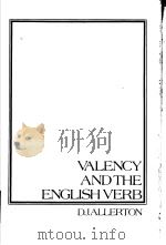 VALENCY AND THE ENGLISH VERB PDF电子版封面
