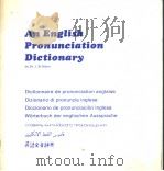 An English Pronunciation Dictionary PDF电子版封面