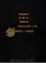 Standard N.M.R.Spectra Volume 69-70 39001-40000 PDF电子版封面
