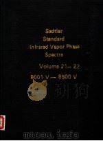Sadtler Standard Infrared Vapor Phase Spectra Volume 21-22 8001V-8600V PDF电子版封面