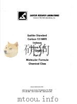Sadtler Standard Carbon-13 NMR Indexes Vols.1-50 Nos.IC-10000C Parts 2 Molecular Formula and Chemica（ PDF版）