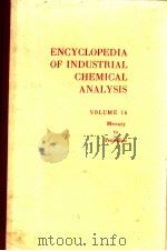 ENCYCLOPEDIA OF INDUSTRIAL CHEMICAL ANALYSIS VOLUME 16 PDF电子版封面
