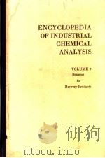 ENCYCLOPEDIA OF INDUSTRIAL CHEMICAL ANALYSIS VOLUME 7 PDF电子版封面