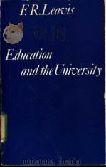 Education and the University PDF电子版封面 0521295734