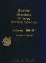 Sadtler Standard Infrared Grating Spectra Volumes 88-91 PDF电子版封面