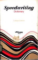 Speedwriting Dictionary PDF电子版封面