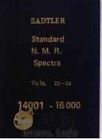 SADTLER Standard N.M.R. Spectra Vols.22-24 PDF电子版封面