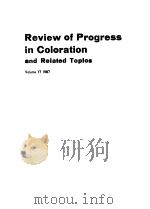 REVIEW OF PROGRESS IN COLORATION AND RELATED TOPICS VOLUME 16 1986 PDF电子版封面