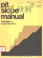 PIT SLOPE MANUAL SUPPLEMENT 3-3 IN SITU FIELD TESTS0（ PDF版）