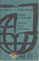STUDY ABROAD ETUDES A L'ETRANGER ESTUDIOS EN EL EXTRANJERO PDF电子版封面